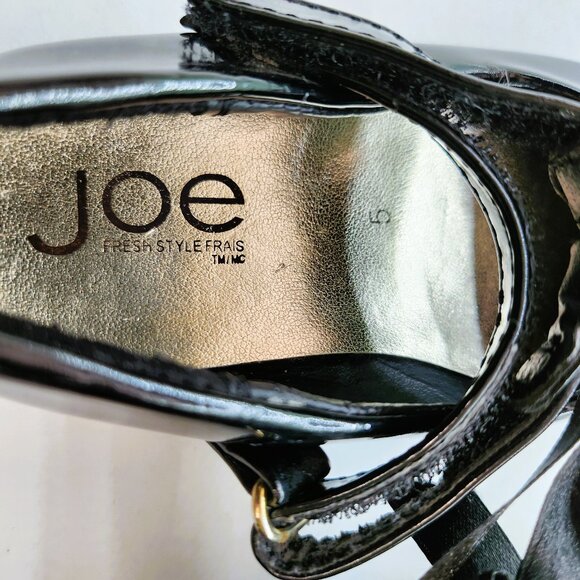 Girls MaryJane Shoes In Faux Patent Black - Picture 9 of 10